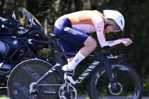 Annemiek Van Vleuten avait été sacrée lors des Championnats du monde 2022. (B. Papon/L